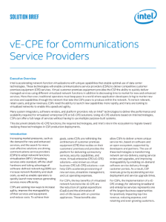 솔루션 개요: 통신 서비스 공급자를 위한 vE-CPE