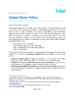 Global Water Policy