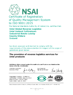 판매 후 지원 ISO 9001:2015