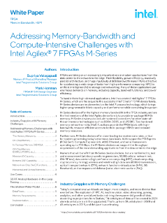 인텔® FPGA로 메모리 대역폭 해결