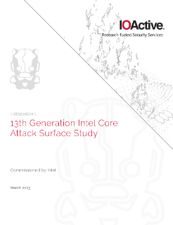 13세대 인텔® 코어™ 프로세서 공격 연구 보고서