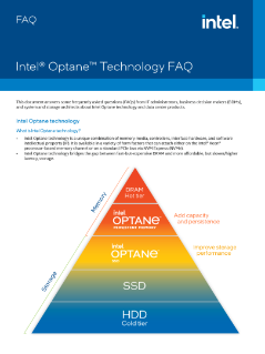인텔® Optane™ 기술 FAQ