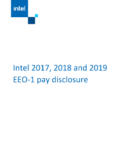 Intel 2017, 2018 and 2019 EEO-1 Pay Disclosure