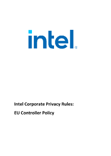인텔® EEA 의무적 개인정보 기업 규칙