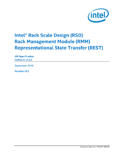 Intel® Rack Scale Design (Intel® RSD) RMM API Specification