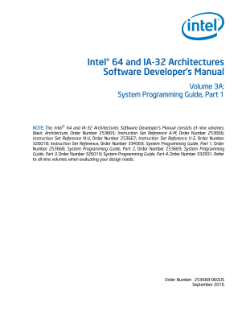 Intel® 64 and IA-32 Architectures Developer's Manual: Vol. 3A